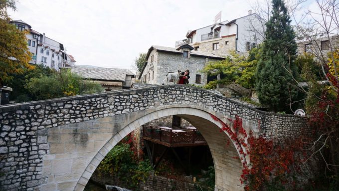 Bosna Hersek Mostar Eğri Köprü