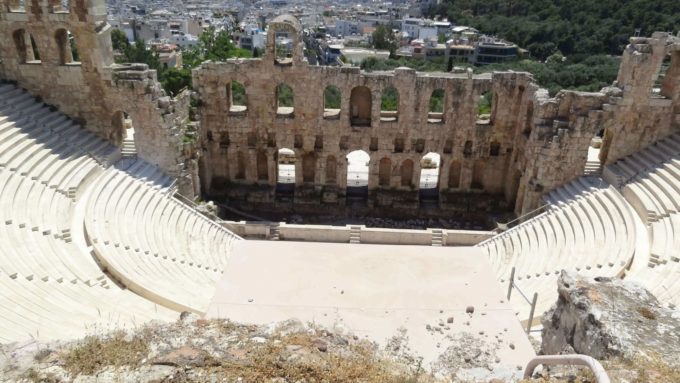 Yunanistan Atina Herodes Atticus Antik Tiyatrosu