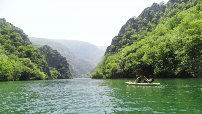 Makedonya Üsküp Matka Kanyonu Kano