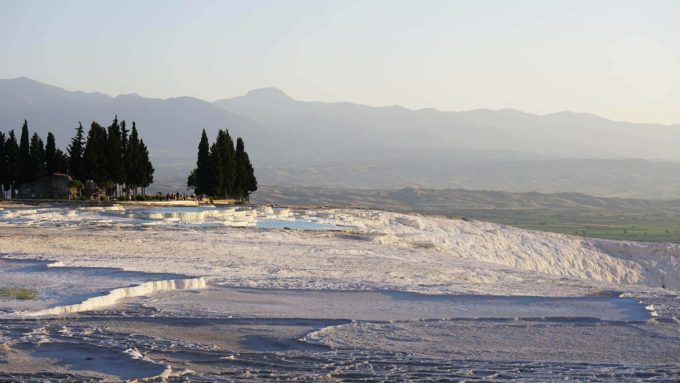 Pamukkale Travertenlerinin Manzarası