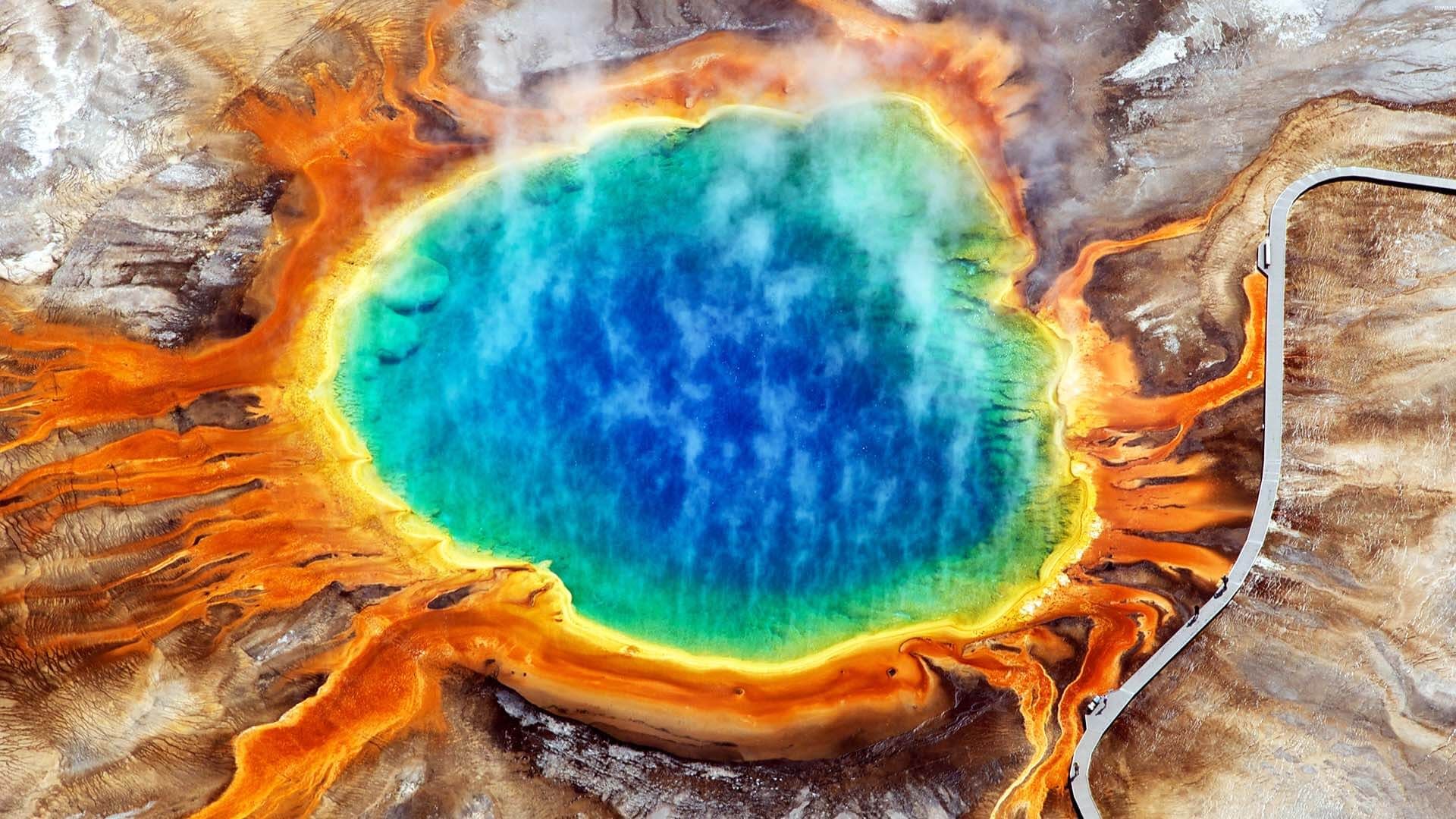 Grand Prismatic Kaplıcası, Wyoming, ABD