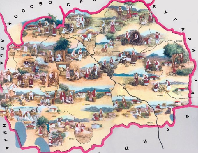Makedonya Gezilecek Yerler Haritası