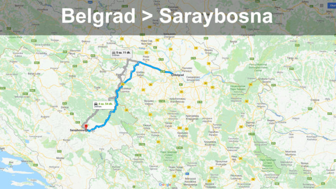 Belgrad'dan Mostar'a Yol Tarifi