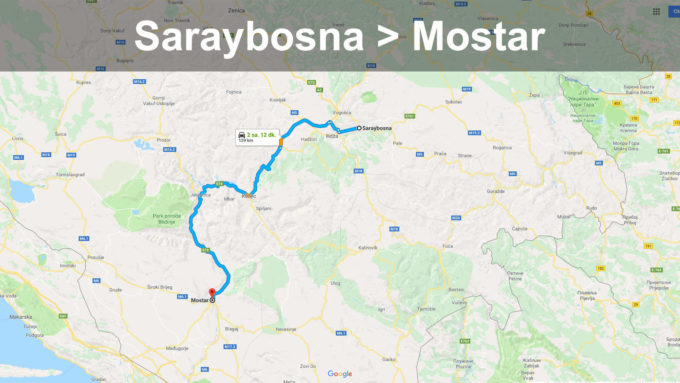 Saraybosna'dan Mostar'a Yol Tarifi