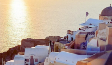 Santorini Gün Batımı Fotoğrafı